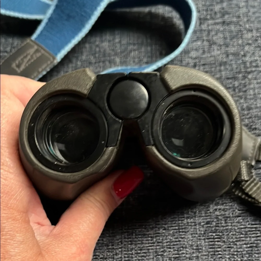Swift Gray Binoculars with Blue Strap